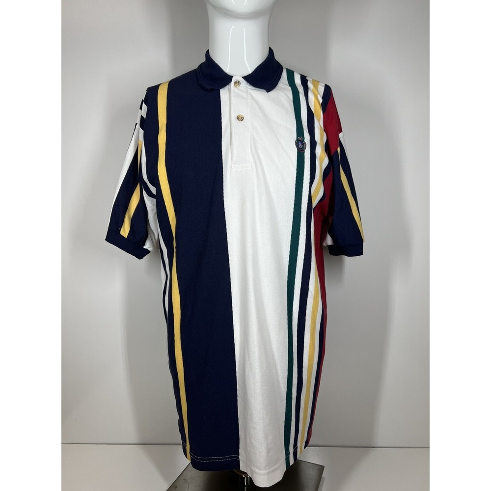 Vintage Knights of Round Table Polo‎ Rugby Short Sleeve Shirt Mens Size Large